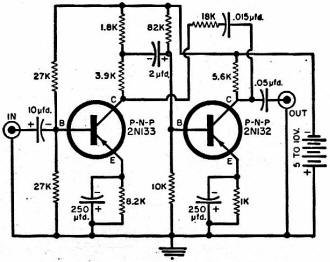 Transistor phono preamplifier - RF Cafe