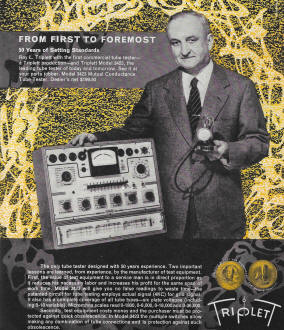 Triplett Electrical Instrument Company, July 1954 Radio & Televsion News - RF Cafe