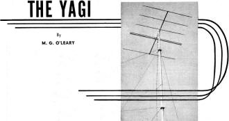 Over-all view of the author's home­built Yagi antenna - RF Cafe