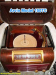 Arvin Model 150TC Radio-Phonograph (top open) - RF Cafe
