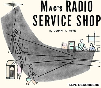Mac's Radio Service Shop: Tape Recorders, March 1954 Radio & Television News - RF Cafe