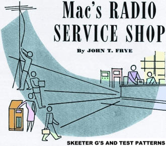 Mac's Radio Service Shop: Skeeter G's and Test Patterns, June 1951 Radio & Television News - RF Cafe