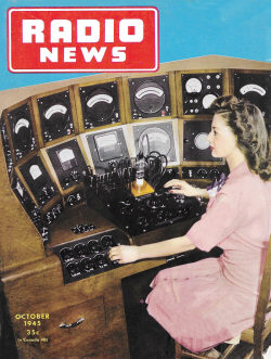 Master Tube Tester featured on the cover of the October 1945 issue of Radio News - RF Cafe
