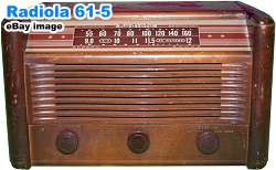 Radiola Model 61-5 Radio - RF Cafe