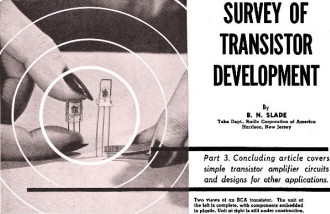 Survey of Transistor Development, November 1952 Radio News - RF Cafe