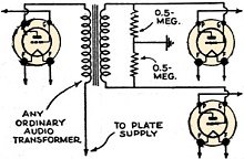 Push-Pull Input Transformer - RF Cafe