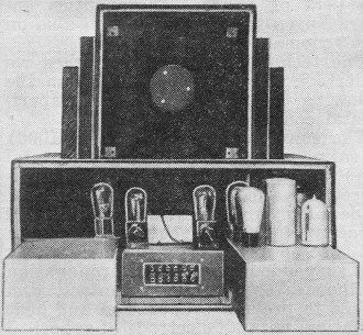 Rear view of the Loewe "home" televisor - RF Cafe