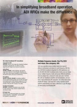 RF Cafe - Analog Devices magazine advertisements