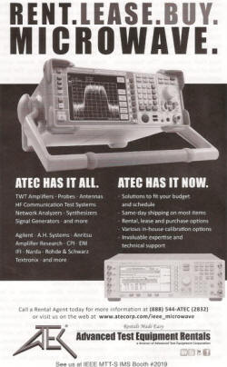 RF Cafe - Advanced Test Equipment Rentals (ATER) Magazine Advertisements