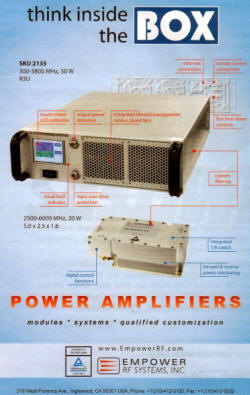 RF Cafe - Empower RF Systems Magazine Advertisement, August 2010