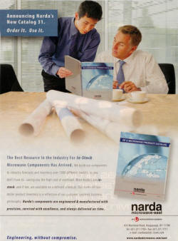 Narda Microwave East Magazine Advertisement September 2010