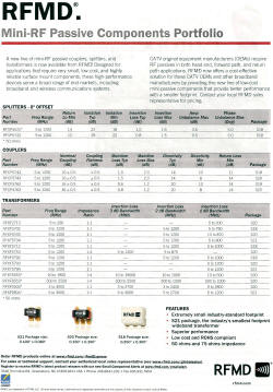 RF Cafe - RF Micro Devices (RFMD) Magazine Advertisement