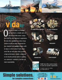 RF Cafe - vidaRF full-page advertisement, Agusut 2009