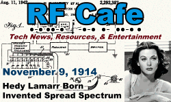 Day in Engineering History November 9 Archive - RF Cafe