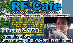 Day in Engineering History February 2 Archive - RF Cafe