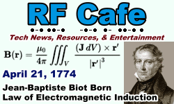 Day in Engineering History April 21 Archive - RF Cafe