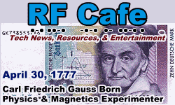 Day in Engineering History April 30 Archive - RF Cafe