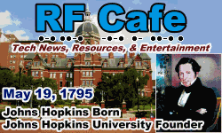Day in Engineering History May 19 Archive - RF Cafe