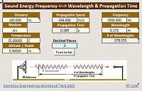 Espresso Engineering Workbook: Sound  ν, λ, τ Calculator- RF Cafe