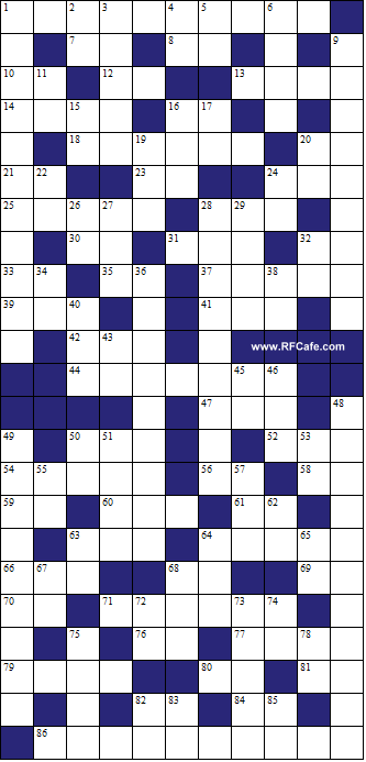 Electronics Theme Crossword Puzzle for June 11th, 2023 - RF Cafe