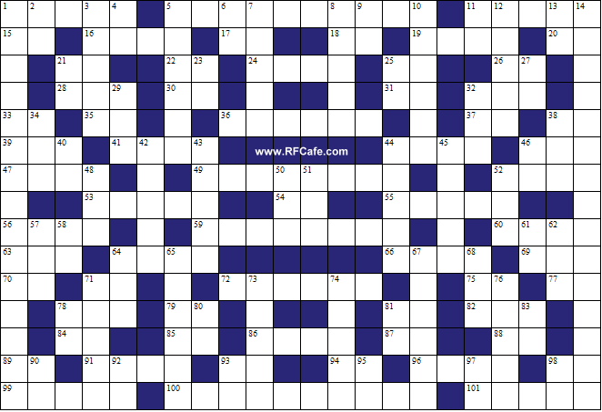 Electronics Theme Crossword Puzzle for June 11th, 2023 - RF Cafe