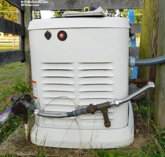 Original LP gas line connection from underground storage tank - RF Cafe Website