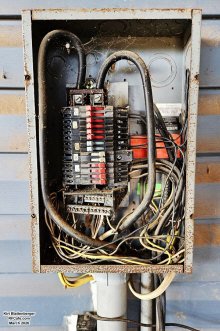 Original outside circuit breaker panel - RF Cafe