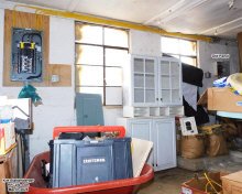 Original circuit breaker panel is to the far right. New panel on left - RF Cafe