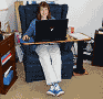 Swinging Tabletop for Notebook Computer - Airplanes and Rockets