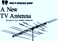 Mac's Service Shop: A New TV Antenna, December 1972 Popular Electronics - RF Cafe