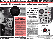 Tektronix 547 Oscilloscope Advertisement, February 28, 1964 Electronics Magazine - RF Cafe