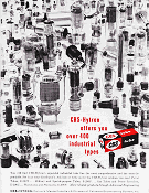 CBS Tubes Advertisement, August 1958 Radio News - RF Cafe