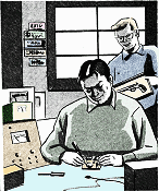 Carl & Jerry: Electronic Detective, February 1958 Popular Electronics - RF Cafe Website