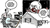 Amateur Radio Christmas Comics, January 1942 QST - RF Cafe