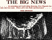 The Big News - Pure Magnetic Current, March 1944 Radio-Craft - RF Cafe Website