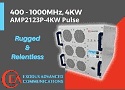 Exodus Advanced Communications AMP2123P-4KW, 400-1000 MHz, 4 kW Solid State Pulse Amplifier - RF Cafe