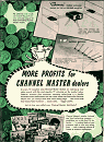 Channel Master Antennas Advertisement, January 1957 Radio and Television News - RF Cafe