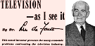 Television - As I See It, January 1945 Radio News - RF Cafe Website