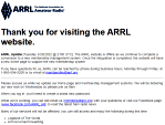 ARRL Website Down for Maintenance - RF Cafe