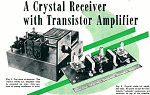 A Crystal Receiver with Transistor Amplifier, January 1950 Radio & Television News Article - RF Cafe