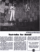 Test Tube for Sound: Bell Telephone Labs, December 1947 Radio News - RF Cafe