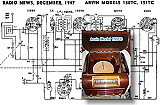 Arvin Models 150TC, 151TC Schematic & Parts List, December 1947 Radio News - RF Cafe