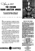 1953 Edison Radio Amateur Award, September 1953 QST - RF Cafe