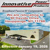Innovative Power Products 30Innovative Power Products (IPP) is Relocating Effective January 19th! - RF Cafe