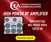 Exodus AMP20130, 80 to 1000 MHz, 1300 W High-Power SSPA - RF Cafe Website