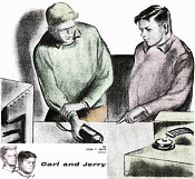 Carl and Jerry: Whirling Wheel Magic, January 1960 Popular Electronics - RF Cafe Website