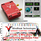 Windfreak Intros 5&nbsp;MHz to 8&nbsp;GHz, 15-Band, Switchable RF Filter - RF Cafe