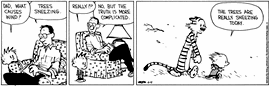 Calvin's Father Explains Where Wind Comes From (Watterson) - RF Cafe