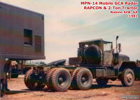 Backing up the tractor to hitch up the MPN-14 RAPCON for a deployment. (circa 1979-82)
