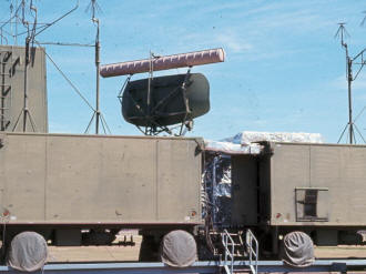 MPN-14 Ops & Maintenance Trailers on Turntable, by Auford Neal - RF Cafe